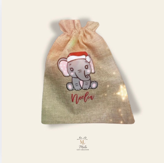 Personalisiertes Jutesäckli mit Name – Geschenkbeutel individuell