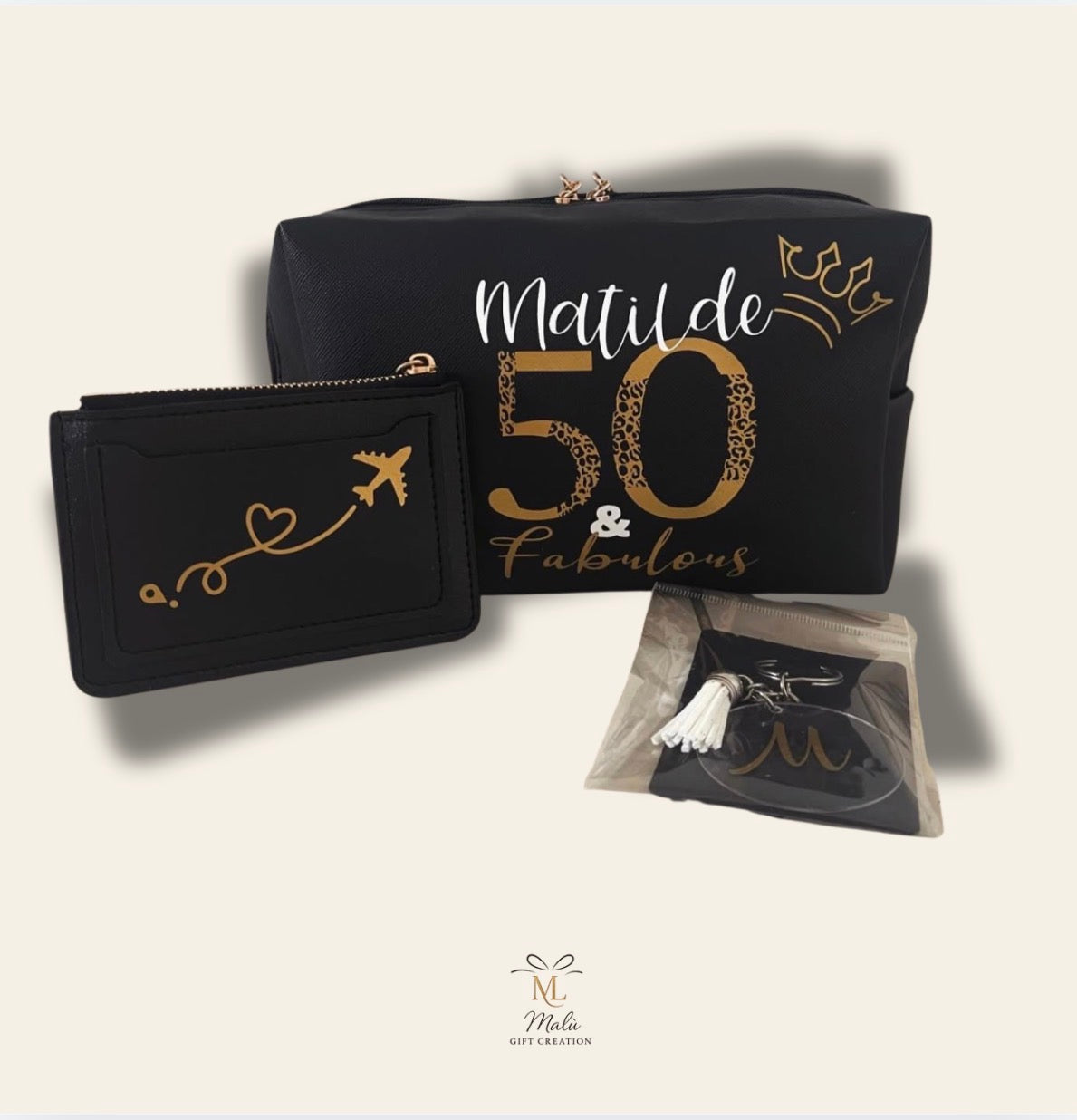 Personalisiertes Necessaire – Mit Name & Initiale