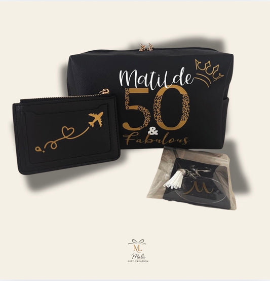 Personalisiertes Necessaire – Mit Name & Initiale