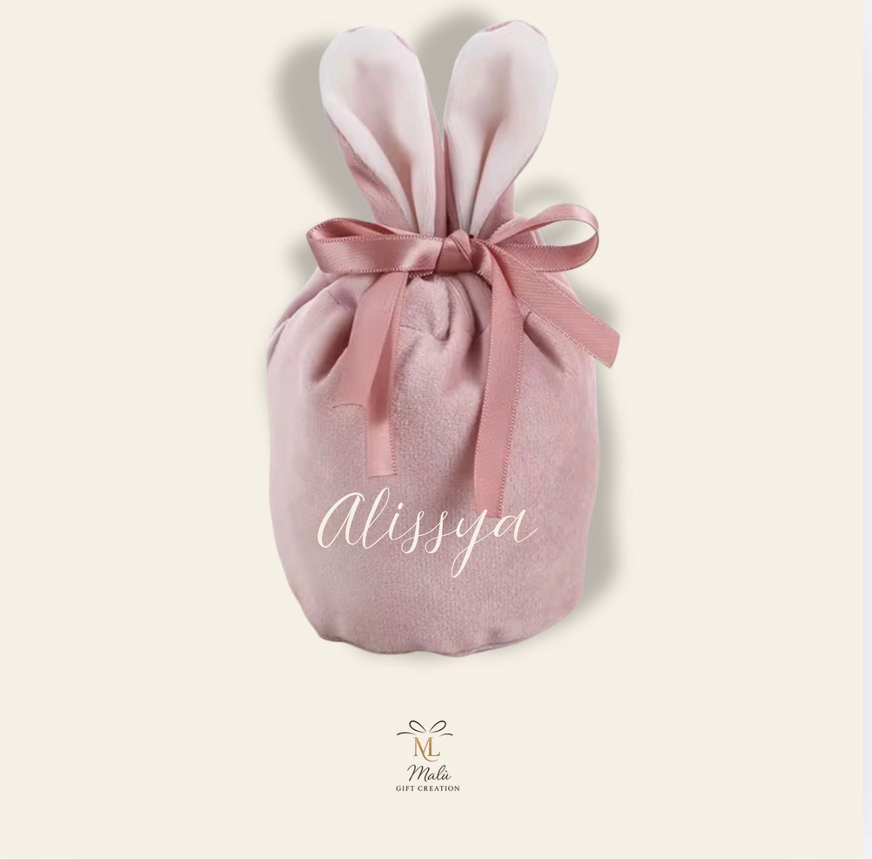 Personalisiertes Oster-Säckli aus Samt