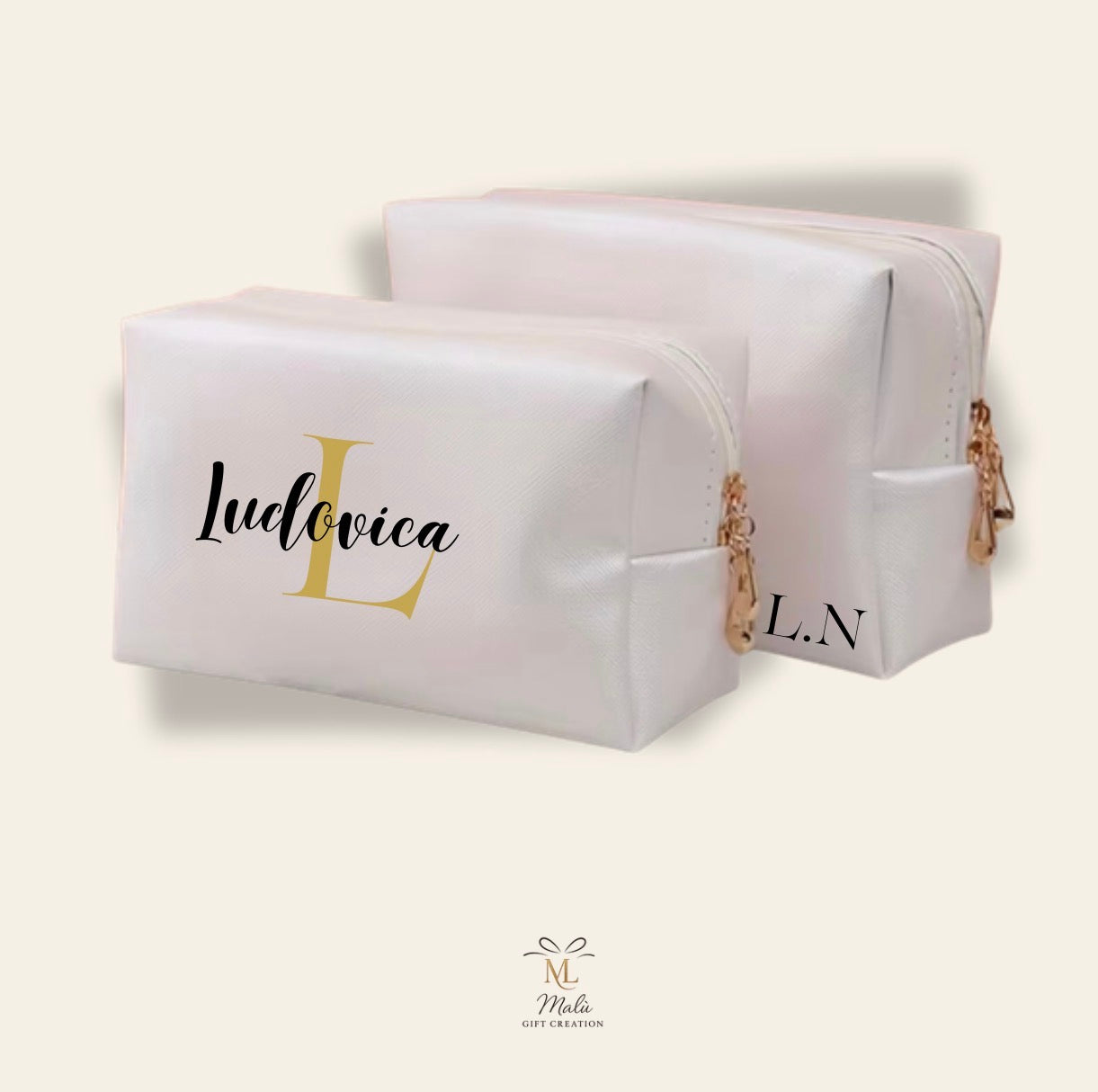Personalisiertes Necessaire – Mit Name & Initiale