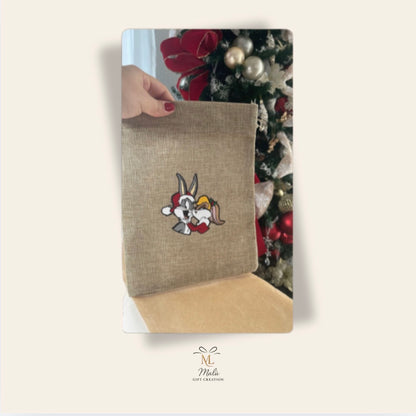 Personalisiertes Jutesäckli mit Name – Geschenkbeutel individuell