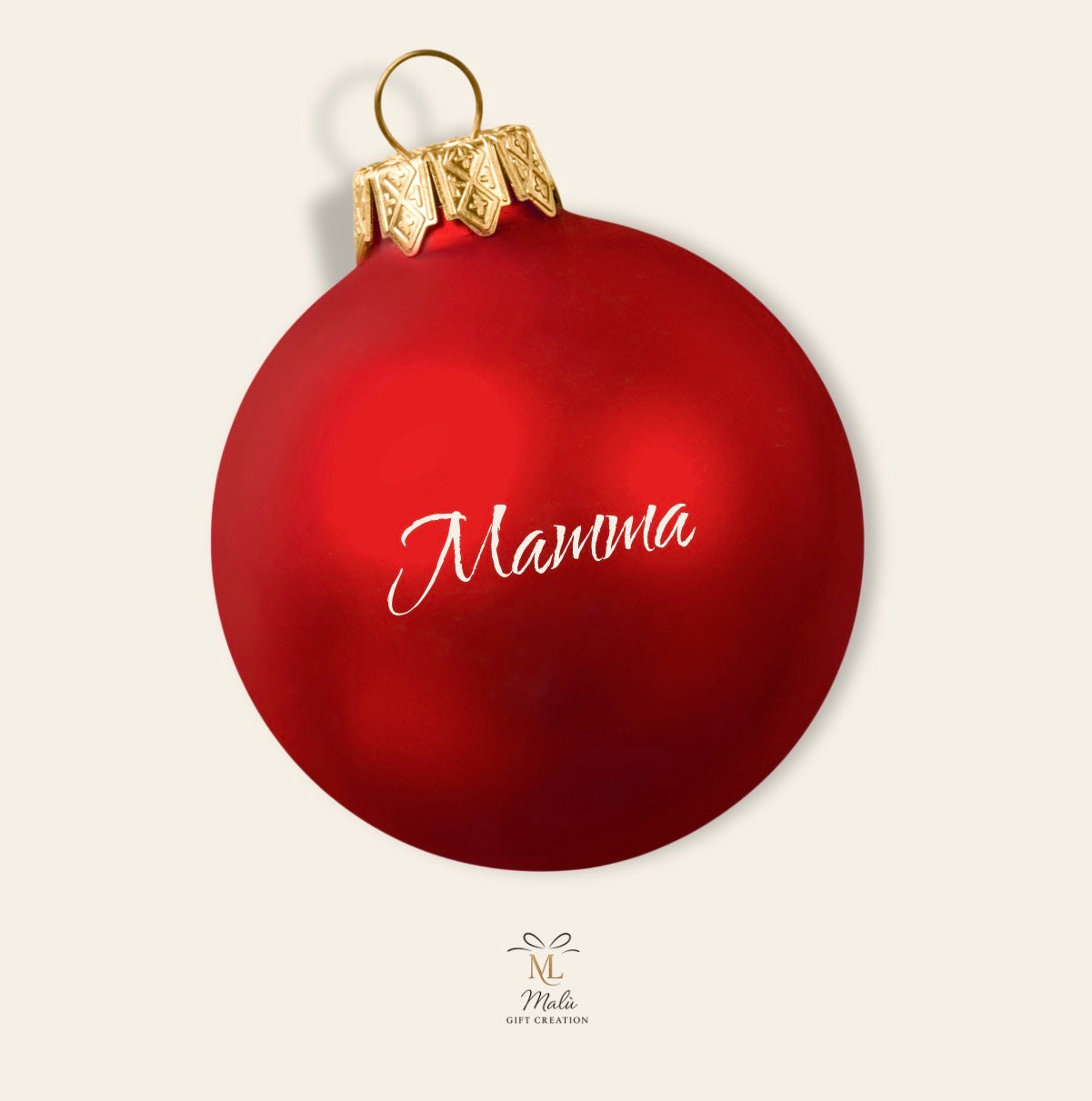 Personalisierte Weihnachtskugel mit Name