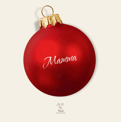 Personalisierte Weihnachtskugel mit Name