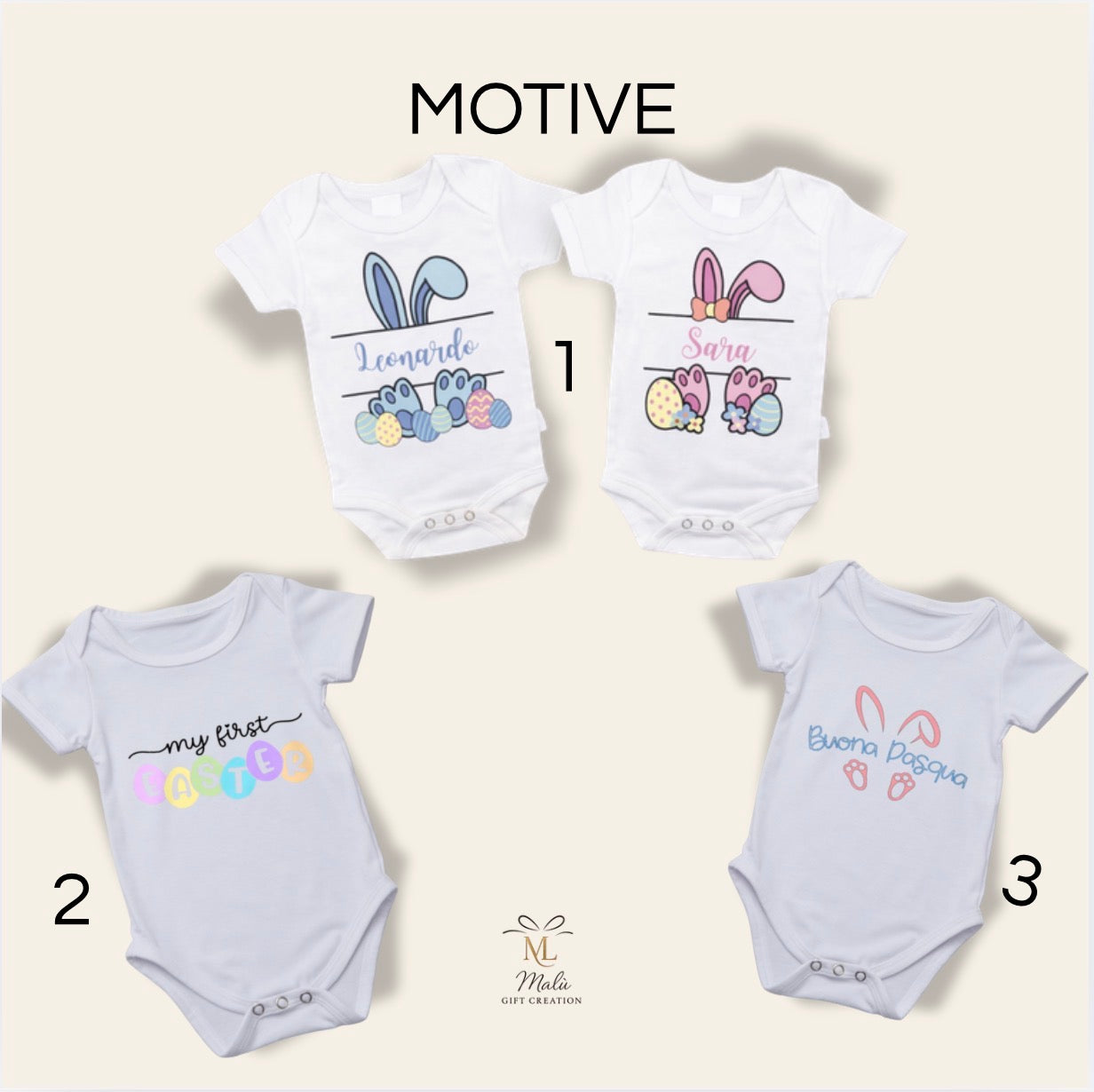 Personalisierter Oster Babybody