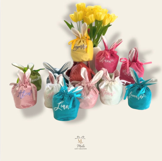 Personalisiertes Oster-Säckli aus Samt