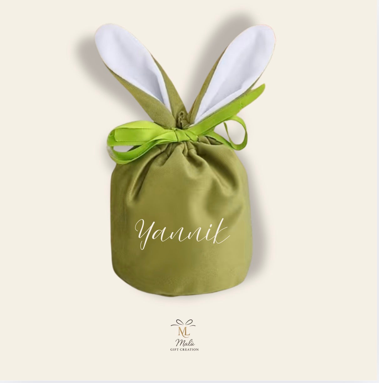 Personalisiertes Oster-Säckli aus Samt