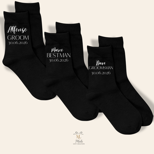 Personalisierte Groom Socken